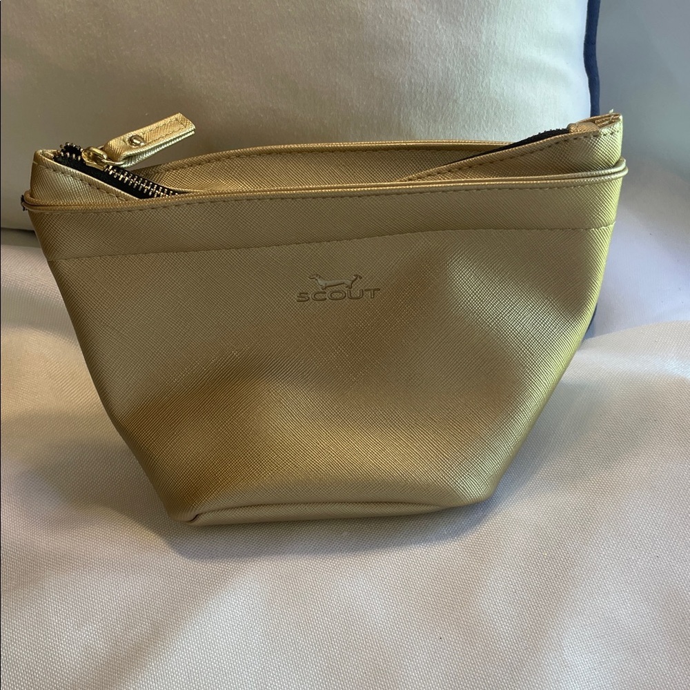 Scout Metallic Gold Cosmetic Bag